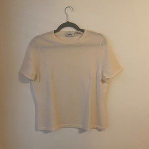 Beige Cashmere Tee Size M